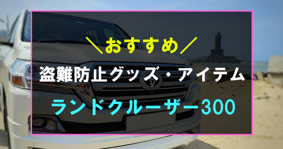 ランドクルーザー300におすすめな盗難防止グッズ