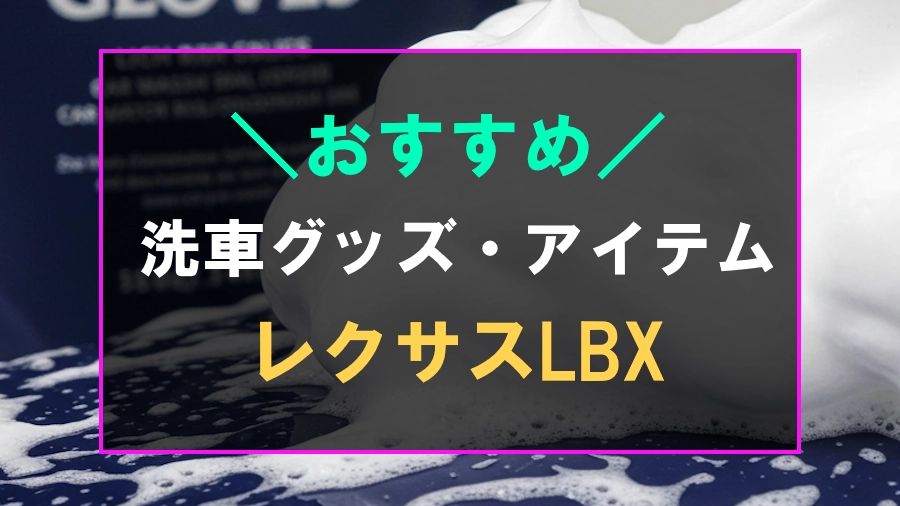 レクサスLBXにおすすめな洗車グッズ