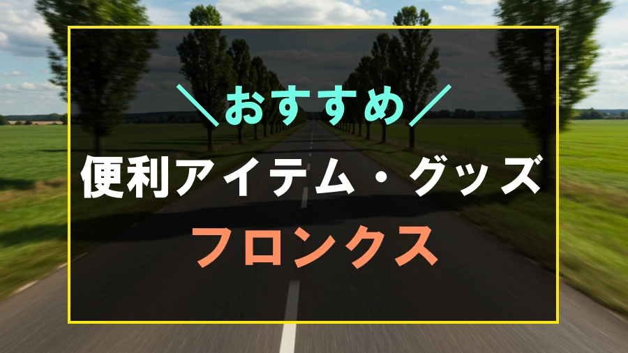 フロンクスにおすすめな便利アイテム