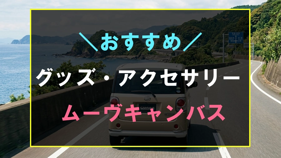 ムーヴキャンバスにおすすめなグッズ・アクセサリー